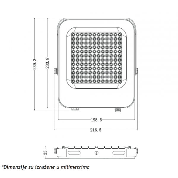 LED REFLEKTOR IK03 100 W 6500K