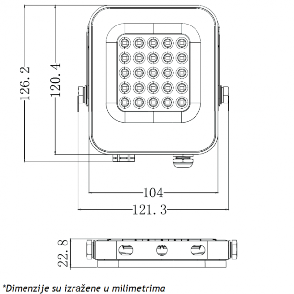 LED REFLEKTOR IK03 20 W 6500K