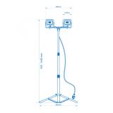 LED REFLEKTOR PRENOSNI STALAK PLR-W3/2X50W