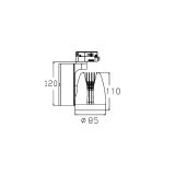 LED REF SINSKI 337201-1 20W 4000K CRNI TROFAZNI