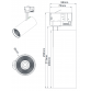 LED REF SINSKI JM-4070 30W 3000K 36° CRNI TROFAZNI