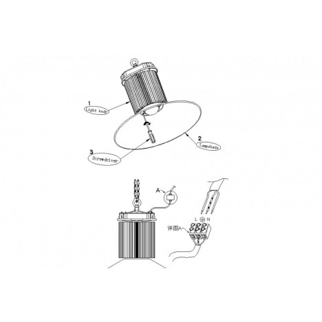 LED REFLEKTOR-ZVONO LD-HBL-120W-CL2