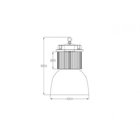 LED REFLEKTOR-ZVONO LD-HBL-180W-CL2