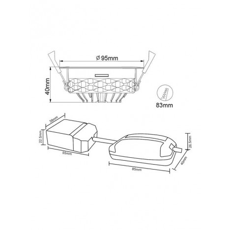 LED ROZETNA L0940-10 SMART 9W 2700K
