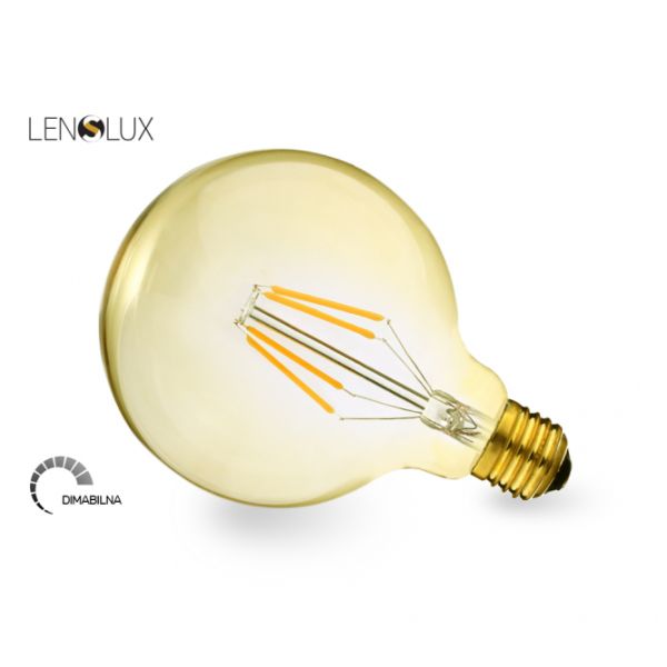 LED SIJALICA FILAMENT DIM G95 6W E27 2200K 600lm AMBER