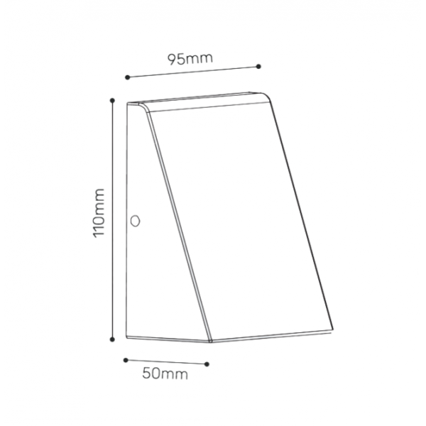 LED SVETILJKA 2212 ZIDNA 3W 4000K IP54 SIVA