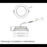 LED SVETILJKA CPS-Y4A12-D9 3000/4000/5000K 12W IP44