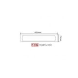 LED SVETILJKA DW-LED-TBSF 18W 6500K