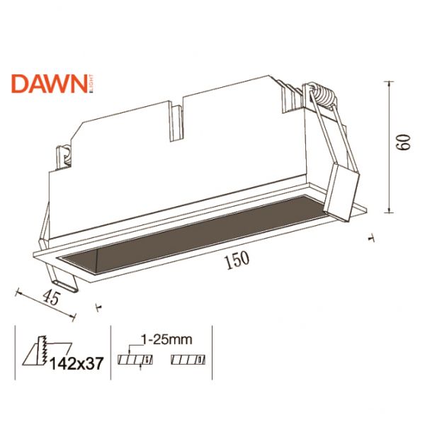 LED SVETILJKA FFL05 13W 3000K  BELA