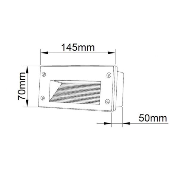 LED SVETILJKA JM-041 ZIDNA 3W 3000K IP54 BELA