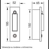 LED SVETILJKA JM-061 ZIDNA 3W 3000K BRONZA/CRNA