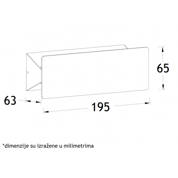 LED SVETILJKA JM-077 ZIDNA 5.5W 3000K IP54 ANTRACIT