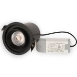 LED SVETILJKA JM-4601 U/Z PLAFONSKA 12W 3000K 24° DIM. CRNA