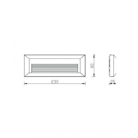 LED SVETILJKA JM-8006 ZIDNA 2W 4000K IP65 BELA