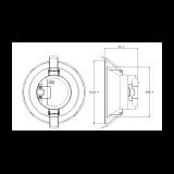 LED SVETILJKA L1760-10 PLAFONSKA DIM 9W 3000-4000-5700K BELA