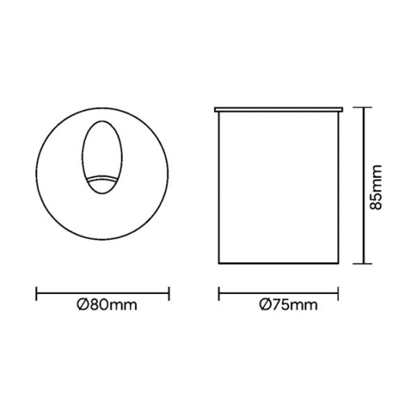 LED SVETILJKA L2830-13 ZIDNA 3.5W 4000K 15° BELA