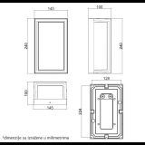 LED SVETILJKA W13301 12W 4000K IP54 ANTRACIT