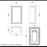 LED SVETILJKA W13301 12W 4000K IP54 ANTRACIT