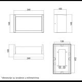 LED SVETILJKA W13305 12W 4000K IP54 CRNA