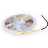 LED TRAKA COB-480-3000K 24V IP44 (5met, 12W/met,8mm)
