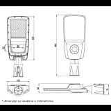 LED ULICNA SVETILJKA RX-H 50W 4000K