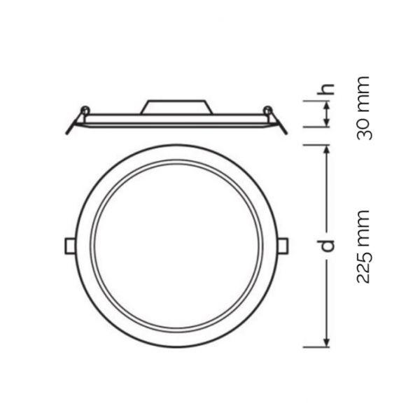 LEDVANCE LED PANEL 18W/4000K WT