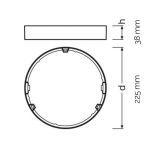 LEDVANCE LED PANEL FRAME DN210