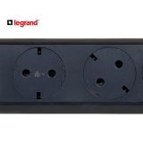 LG 694528 PRODUZNI BLOK 3X2P+E 1.5M (CRNA/T.SIVA)