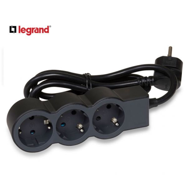 LG 694550 PRODUZNI BLOK 3X2P+E 1.5M (CRNA/T.SIVA)