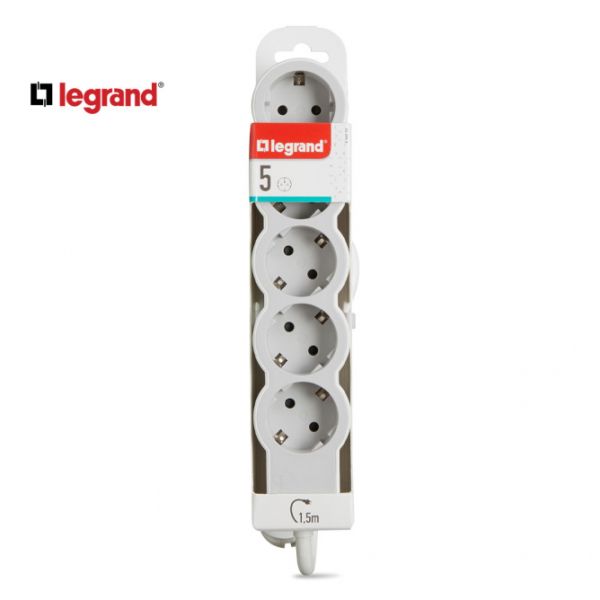 LG 694555 PRODUZNI BLOK 5X2P+E 1.5M (BELA/S.SIVA)