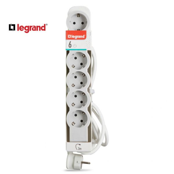 LG 694565 PRODUZNI BLOK 6X2P+E 3M (BELA/S.SIVA)