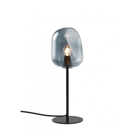 LUNA 106 STONA LAMPA 1*E14 BLACK/SMOKED GLASS