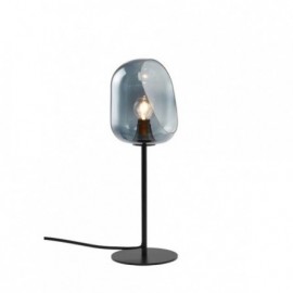 LUNA 106 STONA LAMPA 1*E14 BLACK/SMOKED GLASS