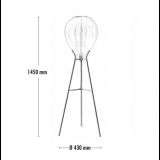 LUNA 192 PODNA LAMPA 1*E27 MESING