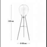 LUNA 192 PODNA LAMPA 1*E27 MESING