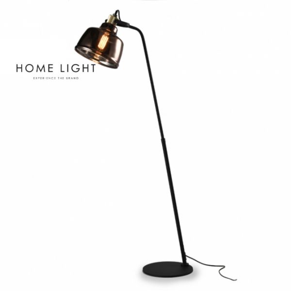 LUNA 220 PODNA LAMPA 1*E27 CRNA/BAKAR