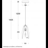 LUNA 270 VISILICA 1*G9 MESING