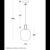 LUNA 273 VISILICA 5W 3000K MESING