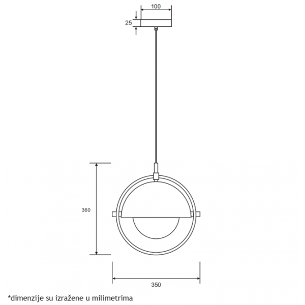 LUNA 290 VISILICA 1*E27