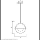 LUNA 291 VISILICA 1*E27LUNA 291 VISILICA 1*E27