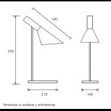 LUNA 295 STONA LAMPA 1*E27
