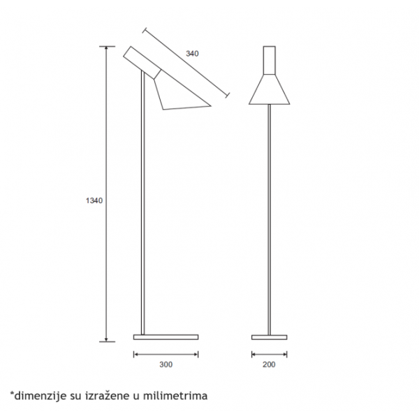 LUNA 296 PODNA LAMPA 1*E27