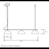 LUNA 307 VISILICA 3*E27