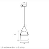 LUNA 311 VISILICA 10W 3000K