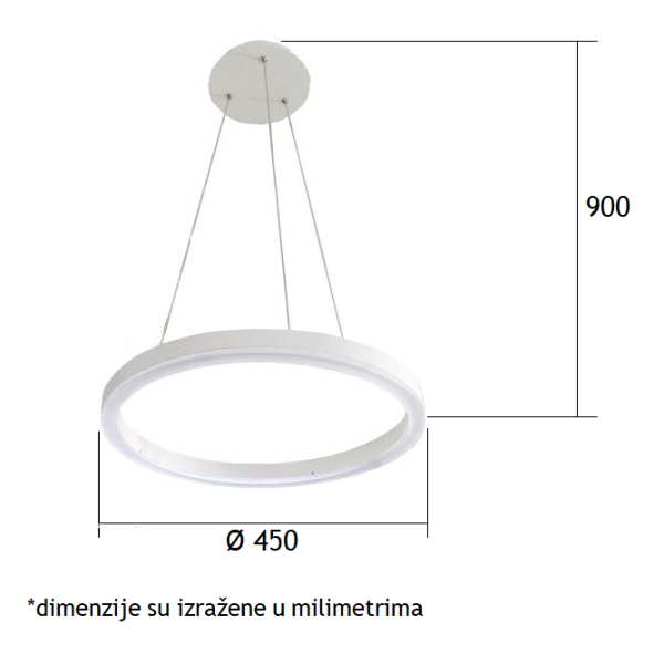 LUNA 43 LUSTER POO91045A 20W 3200K