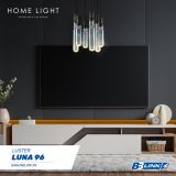 LUNA 96 LUSTER 6*GU10 BLACK/SMOKED GLASS