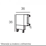 MAGNETIC SLIM KONEKTOR L BELI (26-A-L)