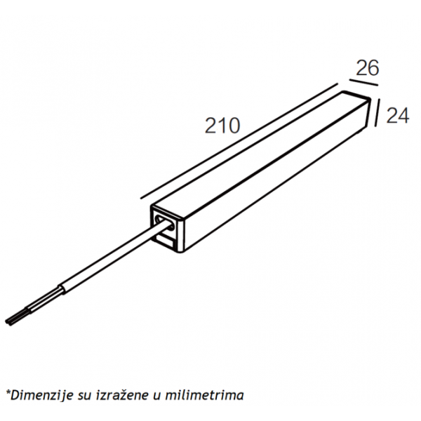 MAGNETIC SLIM NAPAJANJE 26-100W 48V BELO