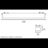 MAGNETIC SLIM SVETILJKA LED26-12F 10W 3000K 150° 48V DC BELA