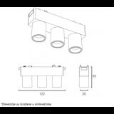 MAGNETIC SLIM SVETILJKA LED26-3TY 6W 3000K 24° 48V DC CRNA